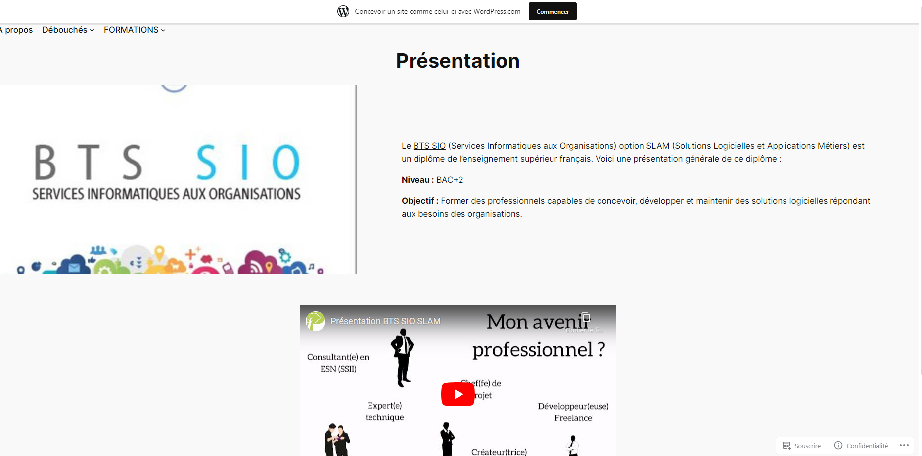 Projet WordPress